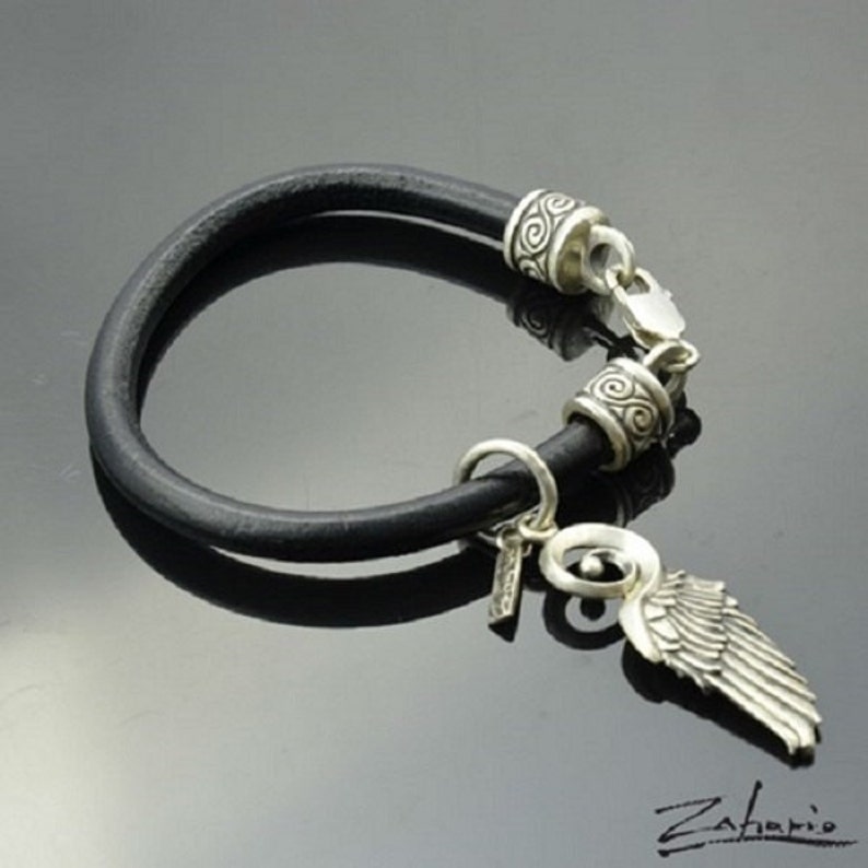 Bracelet with Silver Wing image 1