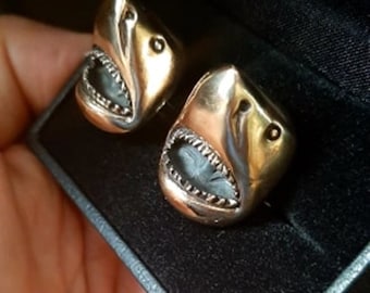 Cufflinks Sharks Bronze
