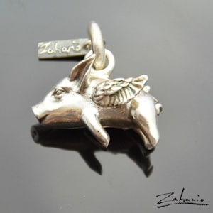 Pendant Flying Pig Silver