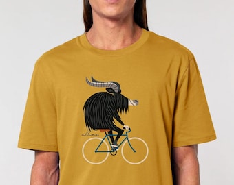 T-Shirt Mann Yak Fahrrad Ochre Bike Shirt Geschenkidee