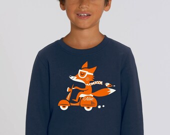 FUCHS VESPA Longsleeve Sweatshirt Kids Mädchen Jungs fuchs fox niedlich
