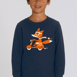 FUCHS VESPA Longsleeve Sweatshirt Kids Mädchen Jungs fuchs fox niedlich