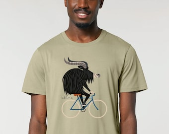 T-Shirt Mann Yak Fahrrad Sage Bike Shirt Geschenkidee