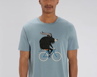 T-Shirt Mann Yak Fahrrad Bike Shirt Geschenkidee