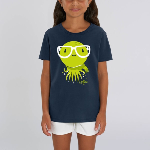 T-Shirt Kinder Krake KUNO KRAKEN  girls boys, tee, cute tee, kids shirts