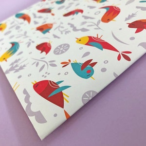 Geschenkpapier Vögel schönes Papier Vogel Geschenkpapier image 1