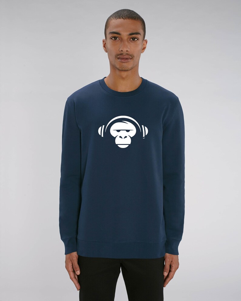 ALIVE LOGO Sweatshirt Boys navy logo affe ape logo image 1