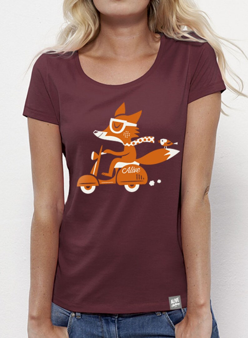 FOXY SCOOTER TShirt Girls Etsy