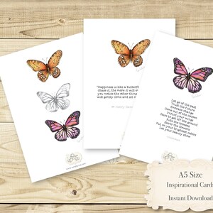 Druckbare Inspirationskarten A5 (Digitaler Download)