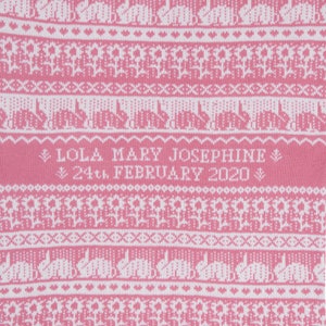 personalised cashmere baby blanket