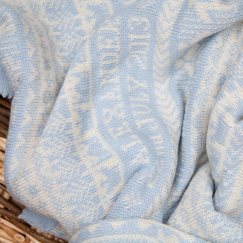personalised cashmere baby blanket