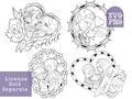 Valentine Cut Files Horror Couples Goth SVG Bundle