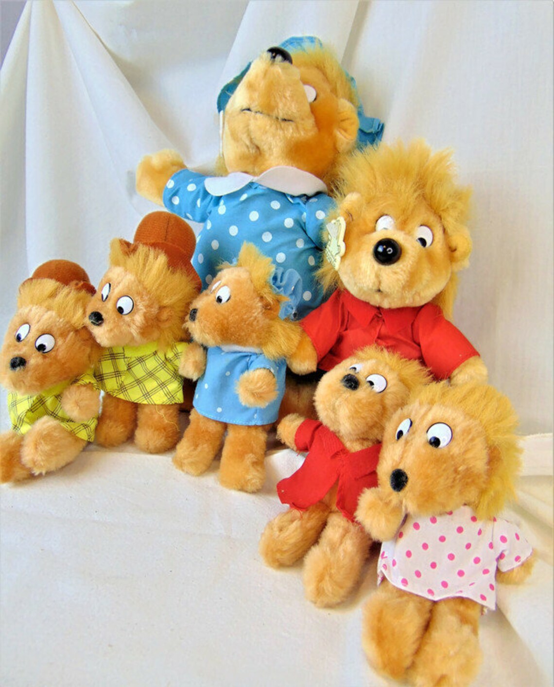 Berenstain Bears Plush Collection Lot of Dolls Etsy