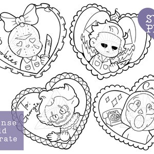 Classic Horror Valentines SVG PNG Cut Files Digital Graphics - Etsy