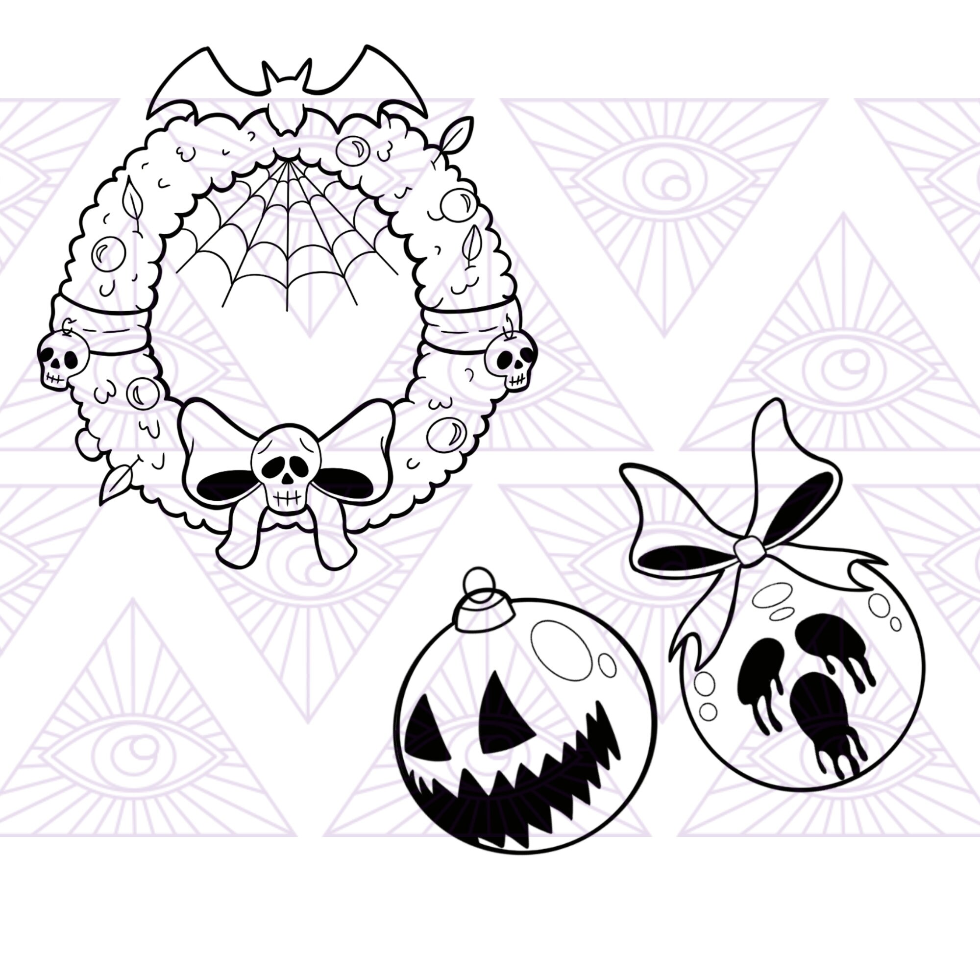 Spooky Christmas SVG PNG Digital Cricut Projects Krampus | Etsy