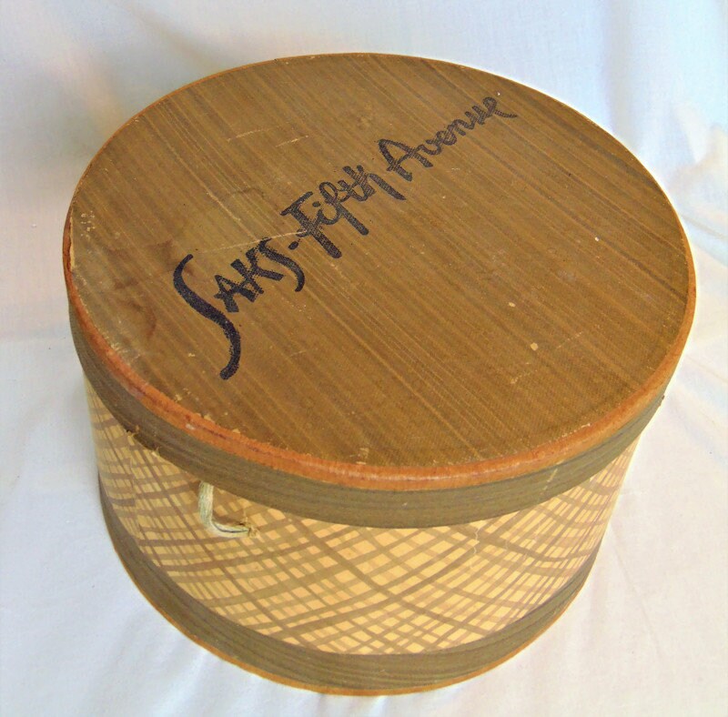 Vintage Saks Fifth Avenue Hat Box Mid Century Home Decor & Etsy