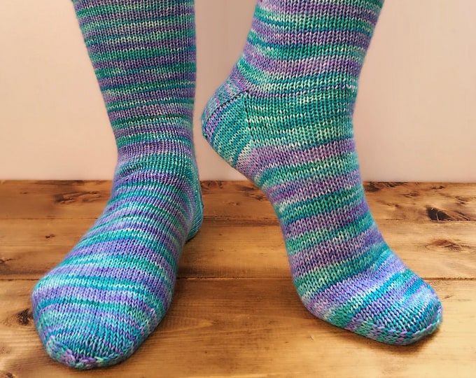 Beginner Sock Knitting Pattern PDF *full Video Tutorials Provided ...