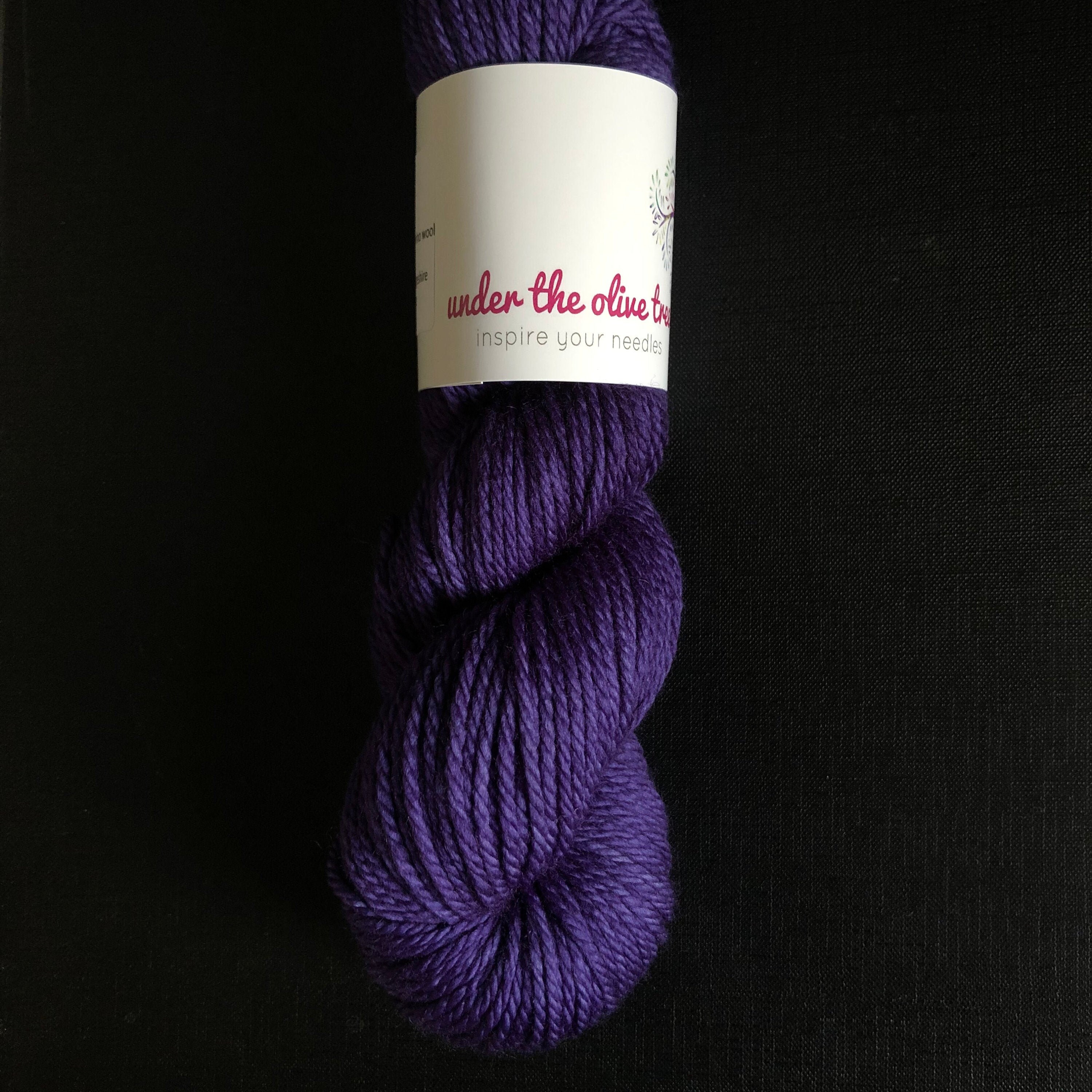 Dark Purple Yarn purple Velvet Hand Dyed Yarn for Knitting Etsy UK