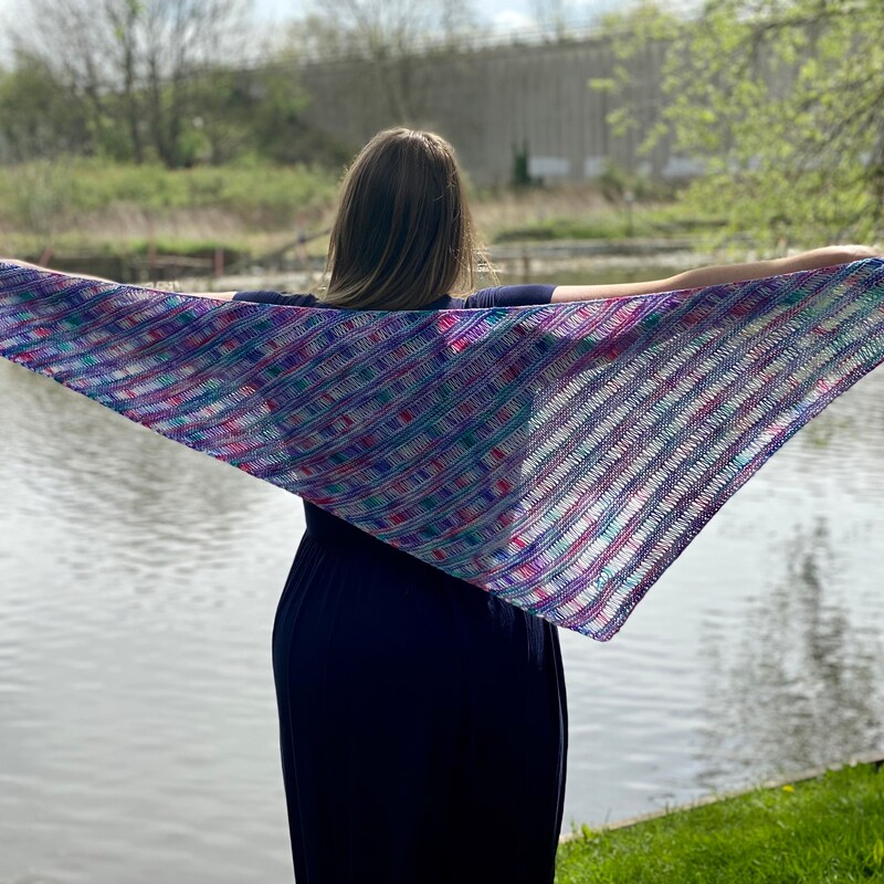 Knit Shawl Pattern Etsy