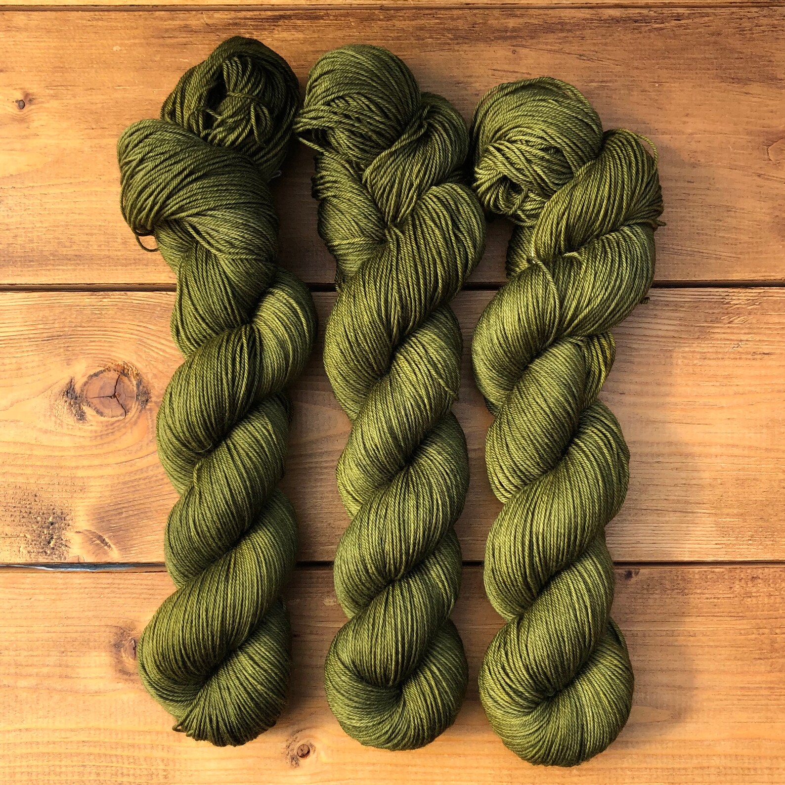 Olive Green Hand Dyed Yarn for Knitting or Crochet lace yarn Etsy