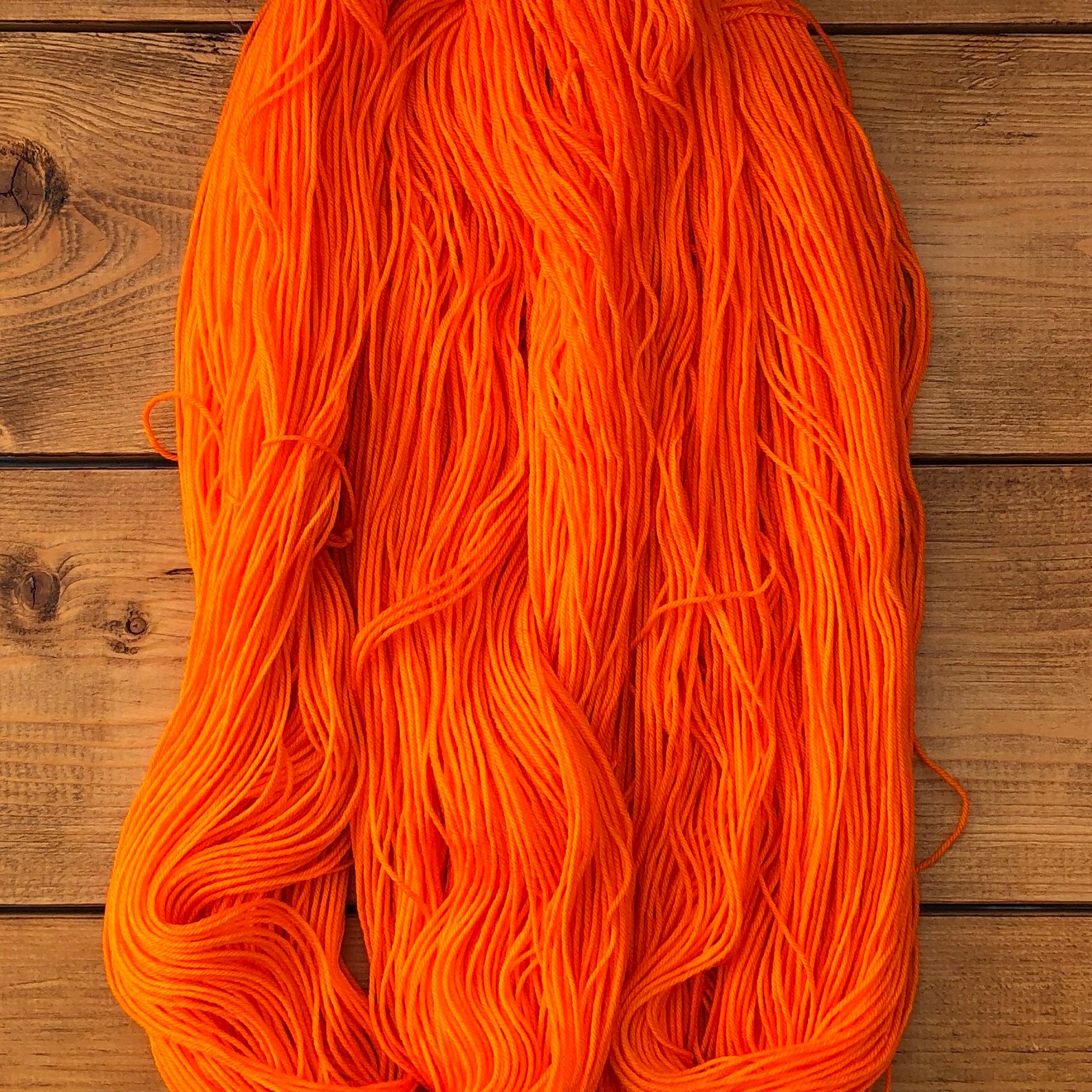 Neon Orange Yarn Hand Dyed Yarn for Knitting or Crochet Etsy Australia