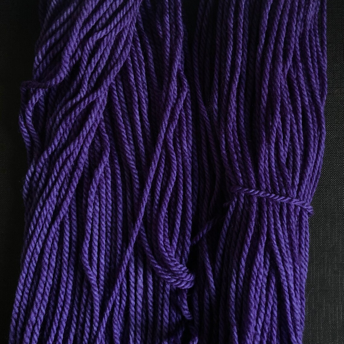 Dark Purple Yarn purple Velvet Hand Dyed Yarn for Knitting Etsy UK