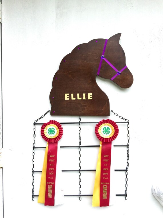 Deluxe Customized Horse Show Ribbon Display/Award 4 Ribbon Etsy