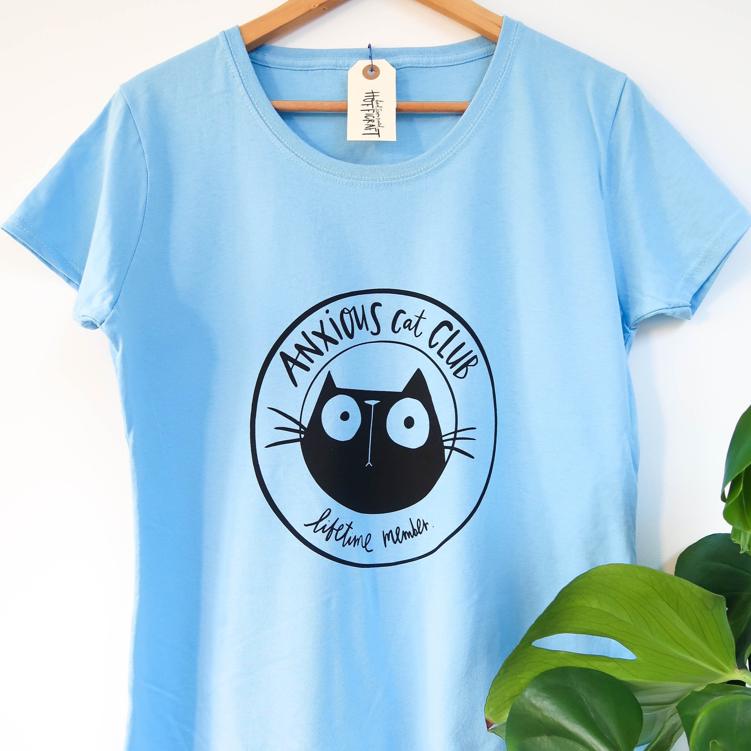 Anxious cat Tshirt Black cat Tshirt Screen printed cat Etsy