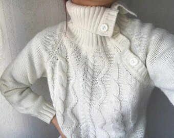 DAMEN GERIPPT ROLLKRAGEN TOP PULLI SCHILDKRÖTE LANGÄRMELIG EINFARBIGES