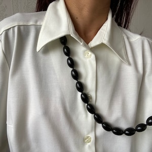 Vintage White long Sleeve Blouse/ Shirt/ L