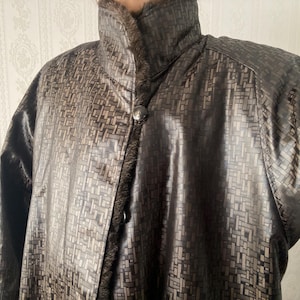 Vintage faux Fur Iridescent Teddy Winter Coat/ L - XL