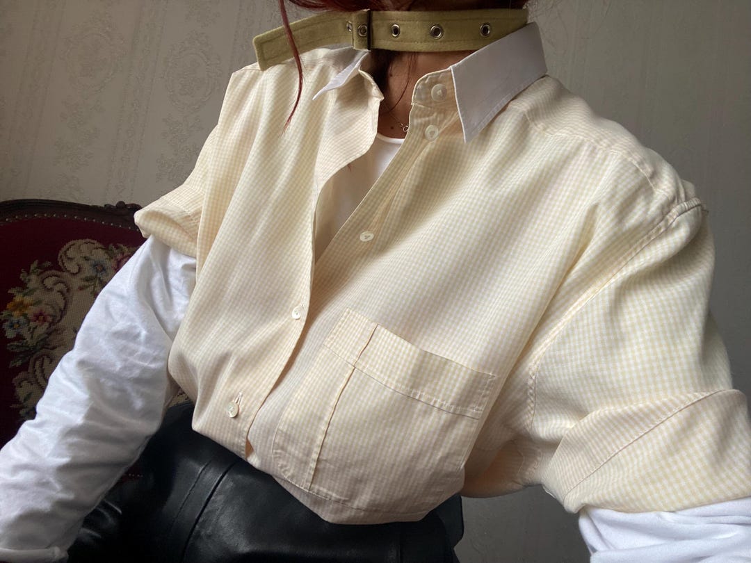 Yellow Gingham Recycled Shirt