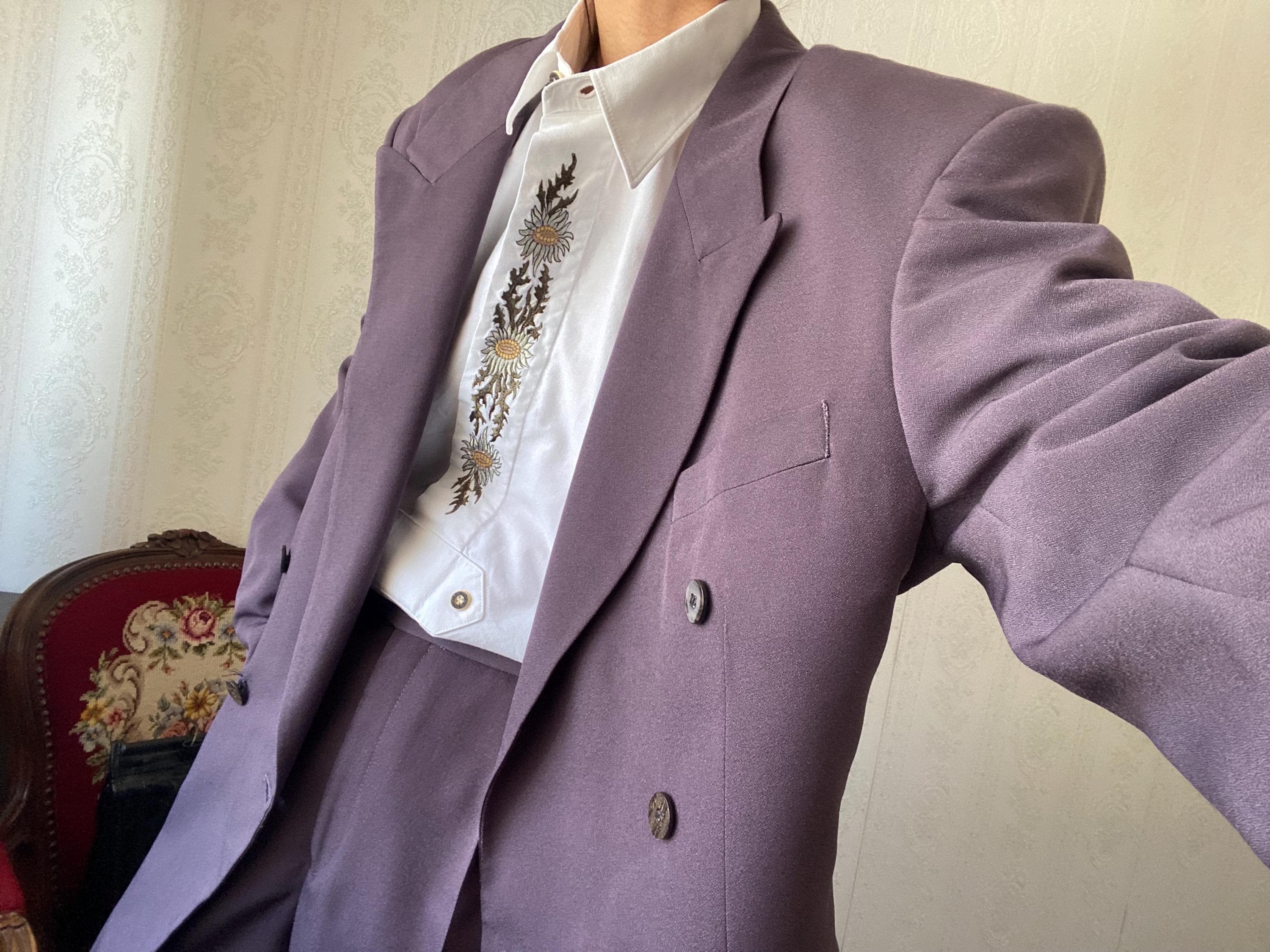 Buy Purple Pant Coat Online In India India