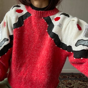 Vintage Knit Sweater/ Jumper/ Pullover/ L