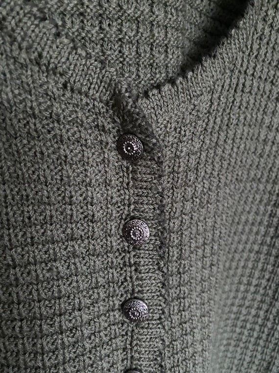 Vintage Dusty Olive Green Wool Blend Knut Sweater Vest Set/ L - Etsy