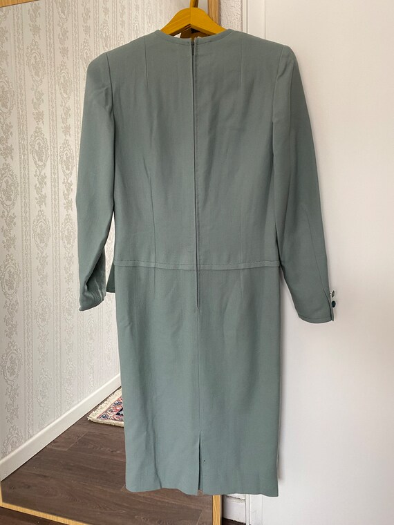 ash green dress Natalia Hoodie Dress in Ash Green – NADA main image 1