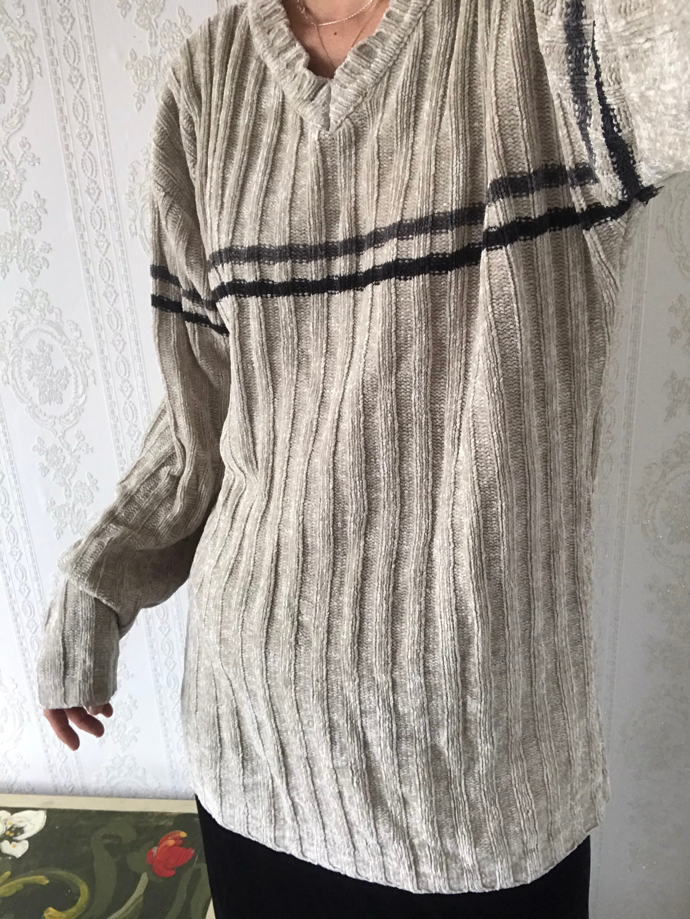 Vintage Unisex V Cotton blend Corduroy Sweater/ Top/ Pullover/ | Etsy