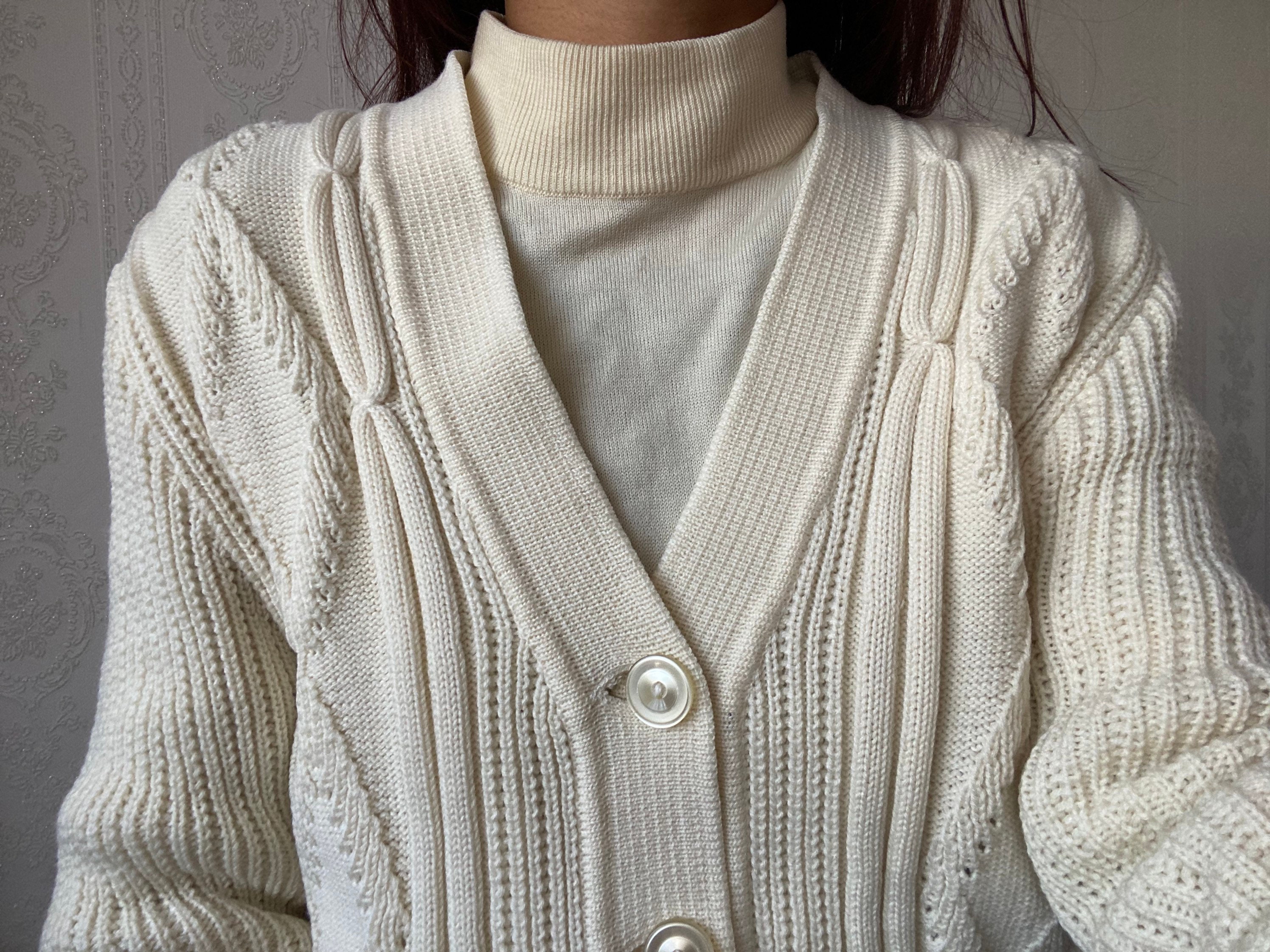 Ivory Cardigan - Etsy