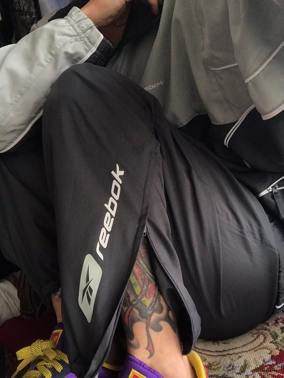 Vintage Unisex Grey Reebok Tracksuit/ Jogging Suit