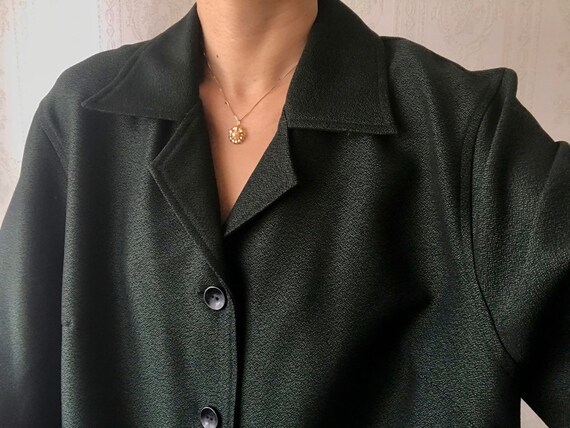 Vintage Forest Green Shirt-Jacket/ Shirt/ Blouse/