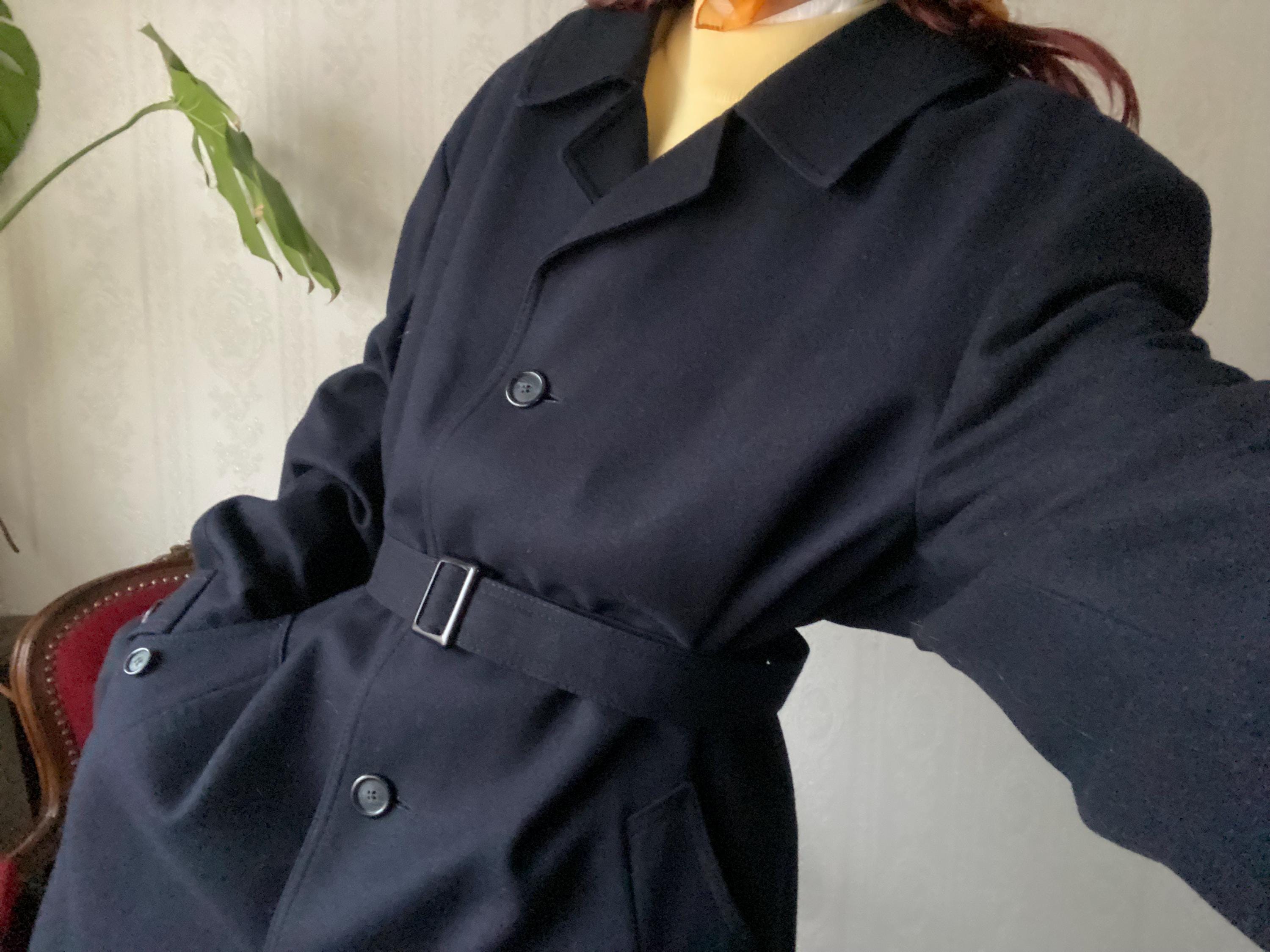 ジャケット・アウター CAROL SHOPPE GRANPA WOOL COAT NAVY GRANDPA COAT - NAVY/GINGER CHECK - Assembly Showroom