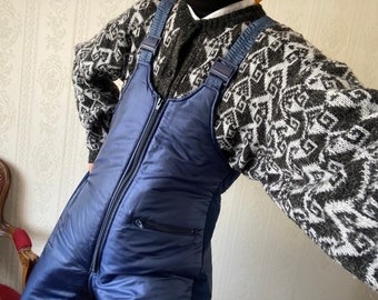 Number 1 Sun Vintage Ski Jacket Rainbow Colors, Medium Puffer