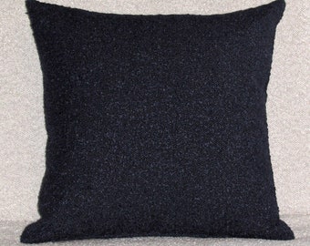 made to order Ovis Midnight boucle cushion cover