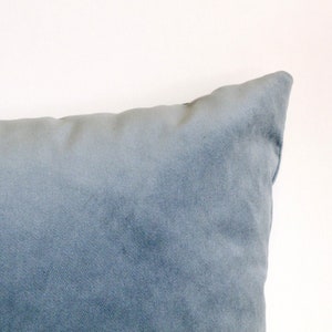 Made to order eucalyptus grey luxury velvet cushion cover