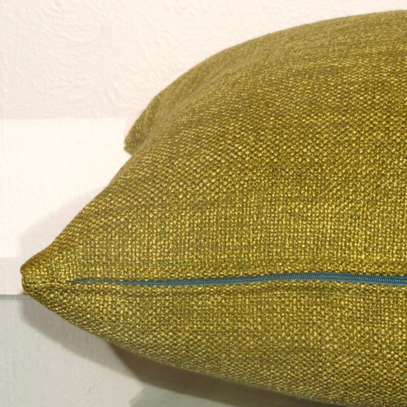 Made to order Bristol pickle cushion cover, linen blend with lovely texture image 7