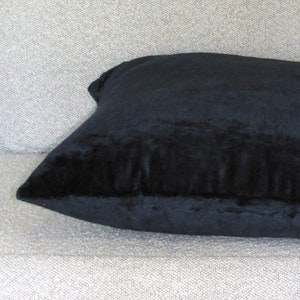 made to order Bespoke Midnight luxury textured velvet cushion