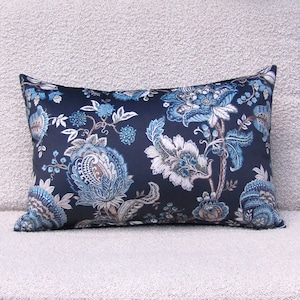 Prunella velvet cushion cover, teal velvet reverse