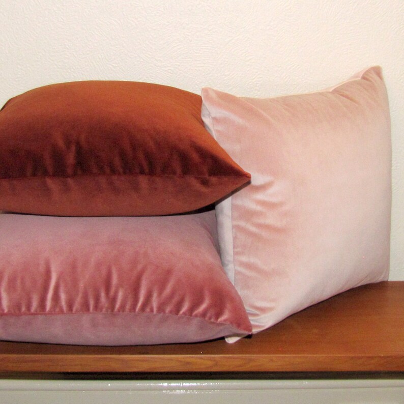 made to order copper luxury velvet cushion cover image 4