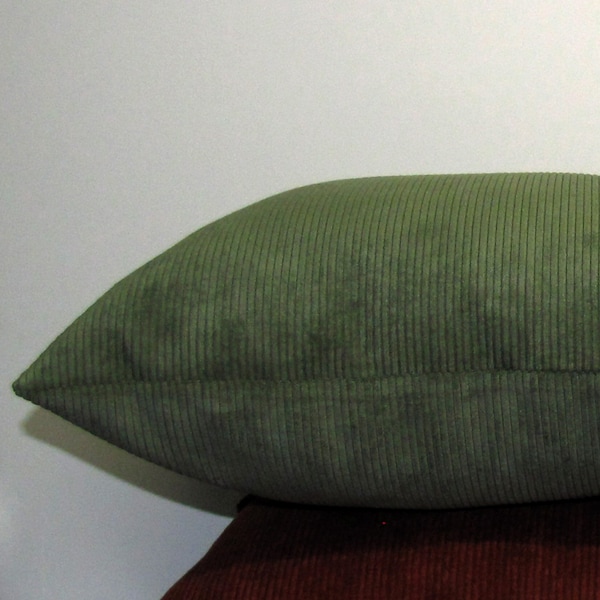 made to order Aspen Olive corduroy cushion cover