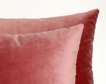 made to order blush pink luxury velvet cushion cover